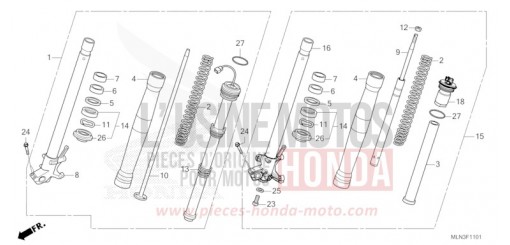 GABEL, VORNE (2) CRF1100A3R de 2024